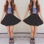 siyah yüksek bel etek modeli