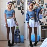 yüksek bel mini etek modeli