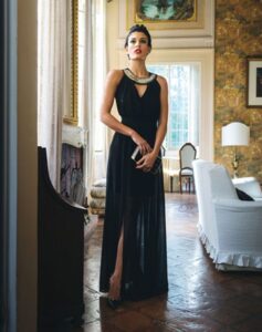 siyah abiye elbise modeli