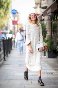 uzun kazak elbise modelleri