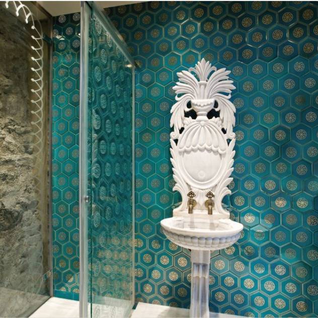 farklı modern banyo tasarımları - hamam tasarımlı lavabo