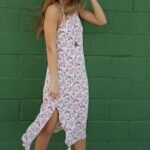 günlük uzun elbise modeli