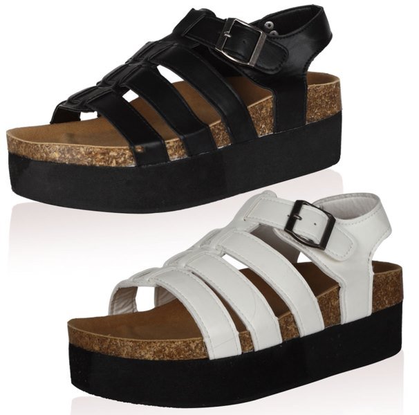 kalın tabanlı sandalet modeli