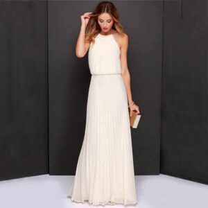 uzun genç elbise modeli