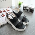 yazlık siyah sandalet modelleri