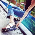 yüksek ve kalın taban sandalet modeli