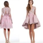 arkası uzun mezuniyet elbise modeli