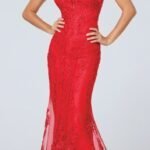 dantelli mezuniyet elbise modeli