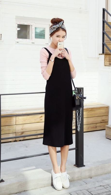 midi boy günlük elbise modeli