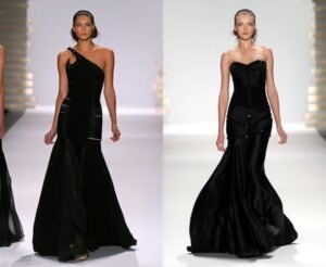 siyah abiye elbise modeli