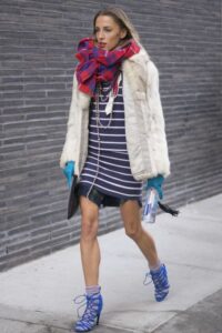 marin mavisi elbise modeli