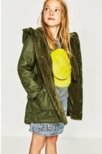 zara kız çocuk tarz mont modelleri