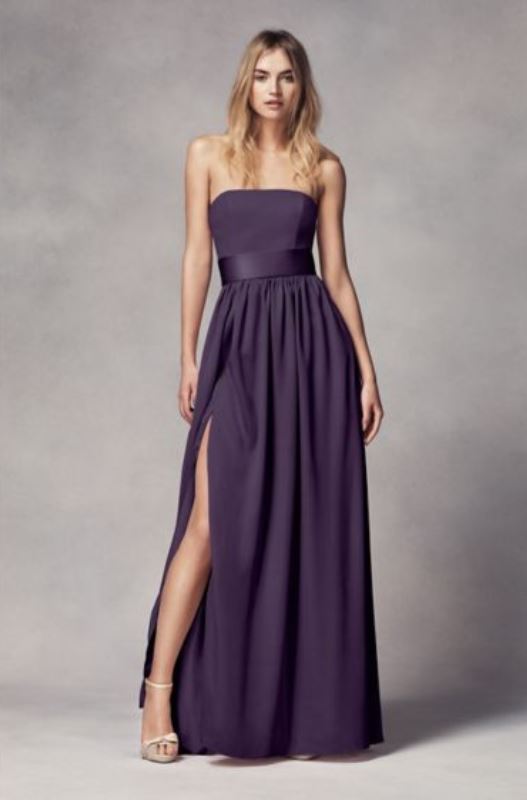 Vera Wang derin yırtmaçlı abiye elbise modelleri