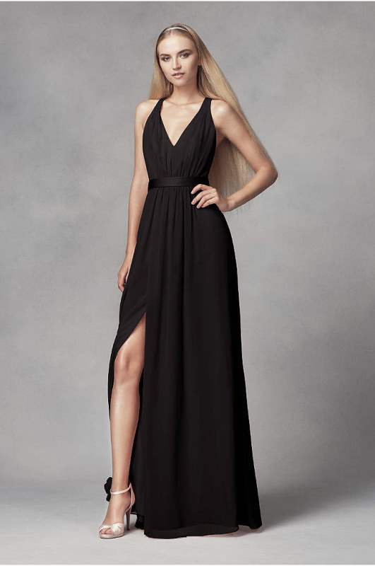 Vera Wang derin yırtmaçlı elbise modelleri