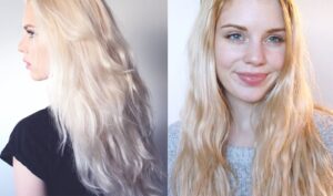 platin sarısı saç modelleri