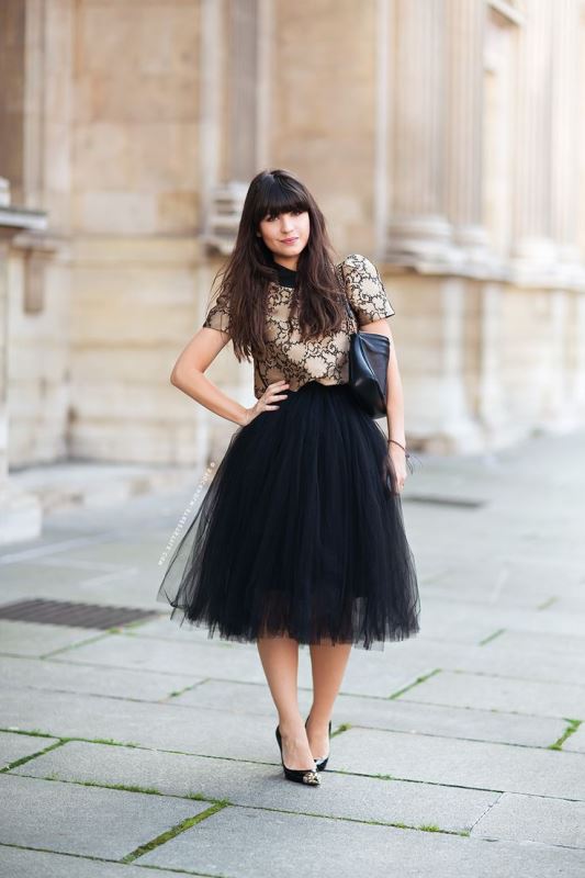 siyah tütü etek modeli