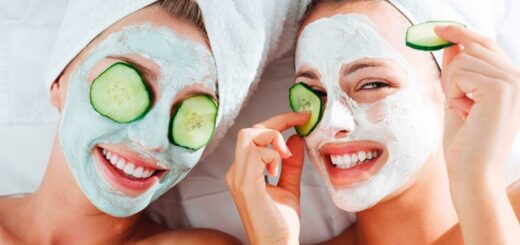 Salatalık maskesi kırışıklık için