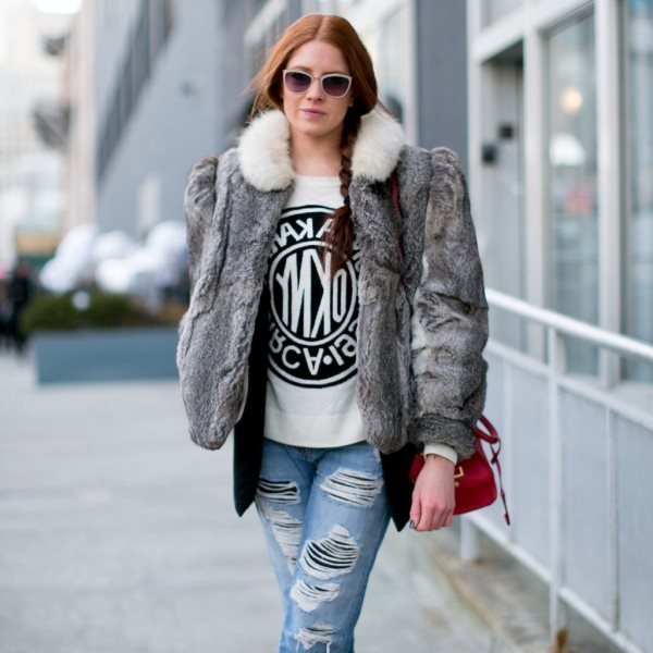 yapay kürk mont modeli