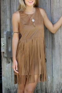 2018 ilkbahar yaz modası - püsküllü elbise modeli