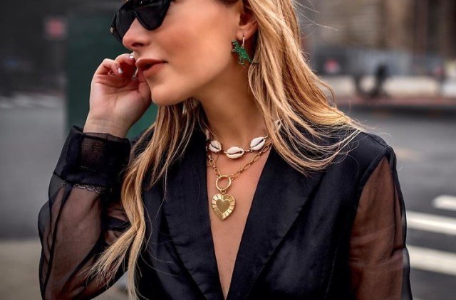 midye çoklu kolye modeli