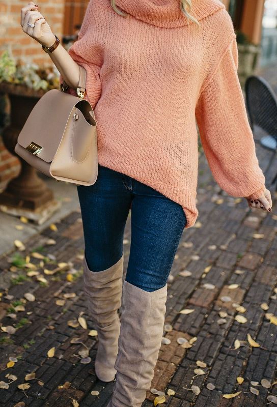 Şeftali rengi kıyafetler