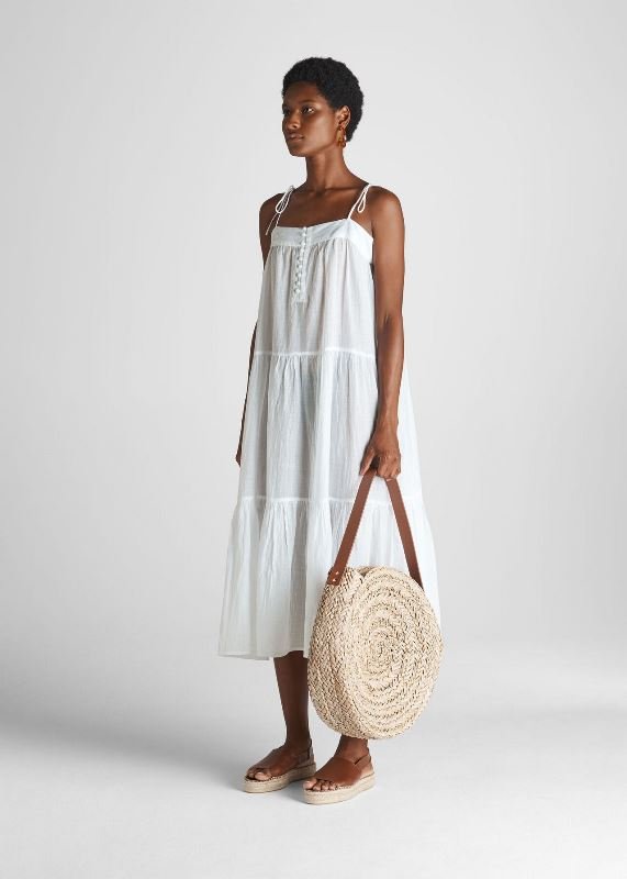 beyaz plaj elbisesi modeli