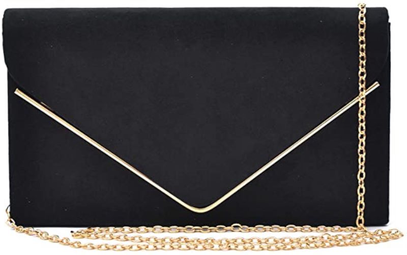 Süet abiye portföy çanta