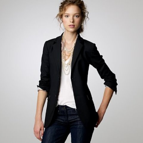 bayan blazer ceket - siyah bayan blazer ceket modeli