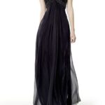 en moda siyah uzun mezuniyet elbisesi