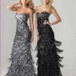 gümüş rengi uzun mezuniyet elbisei