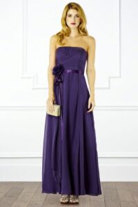 mor uzun mezuniyet elbisesi modeli