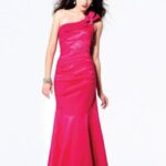 pembe uzun mezuniyet elbisesi modeli