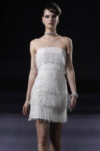 püsküllü kısa abiye elbise modelleri