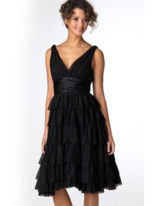 siyah kısa abiye elbise