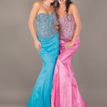 taşlı uzun mezuniyet elbisesi modeli