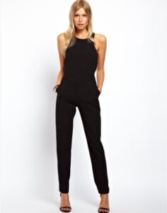 uzun siyah tulum modeli