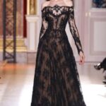 siyah dantel sünnet annesi elbisesi