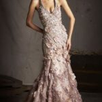 taşlı gece elbisesi