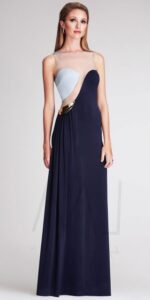 transparan detaylı sünnet annesi elbisesi