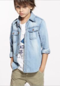 zara erkek çocuk kot gömlek