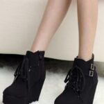 dolgu topuk yarım bot