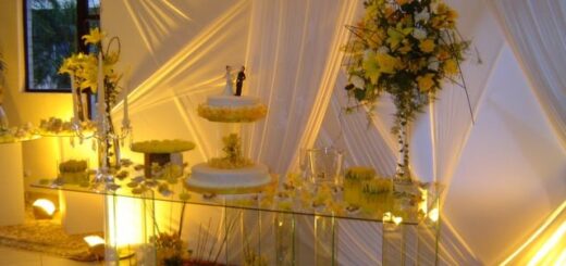 sarı düğün pastası