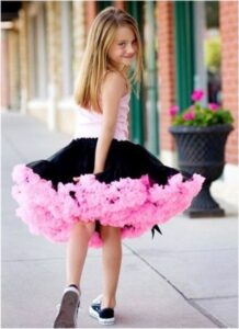 en trend kız çocuk tütü etek modeli