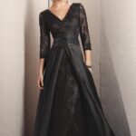 siyah abiye elbise modeli