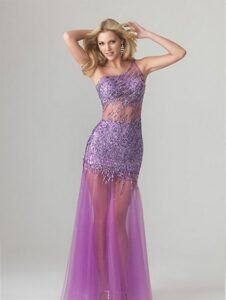 hafif transparan abiye elbise