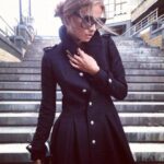 siyah kadın palto modelleri