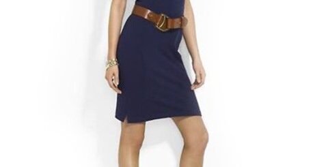 belden kemerli polo elbise modeli
