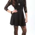 kolları dantel elbise modeli