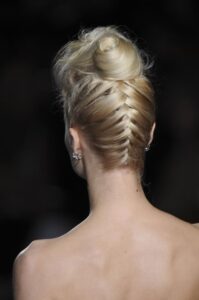 abiye saç örgü modeli