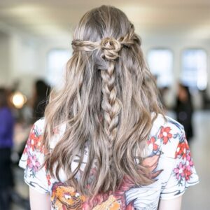 bohem tarzı saç örgü modeli